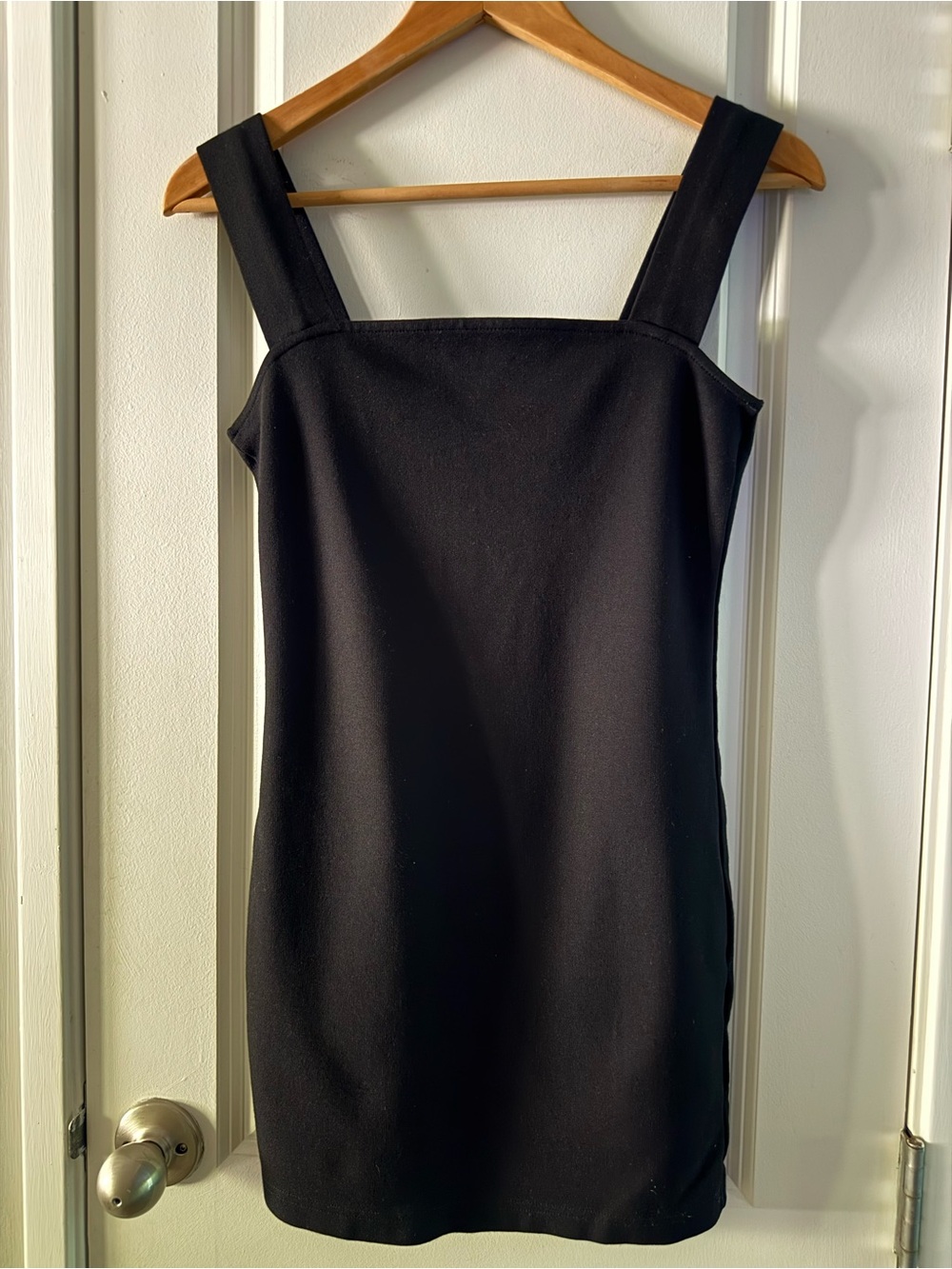 Urban Outfitters Black Square-Neck Mini Dress LBD
